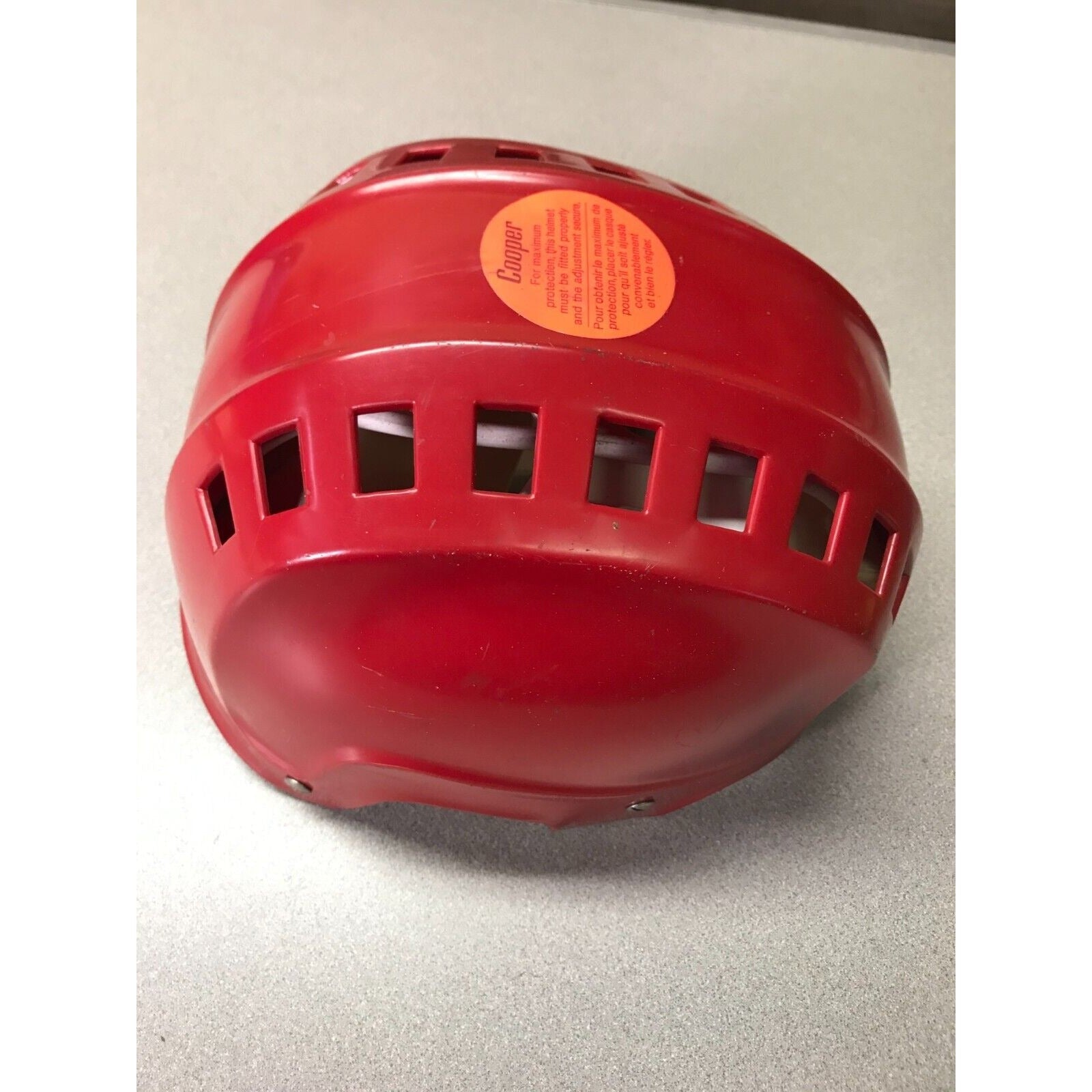 Cooper Sk400 Hockey Helmet Red top/side view