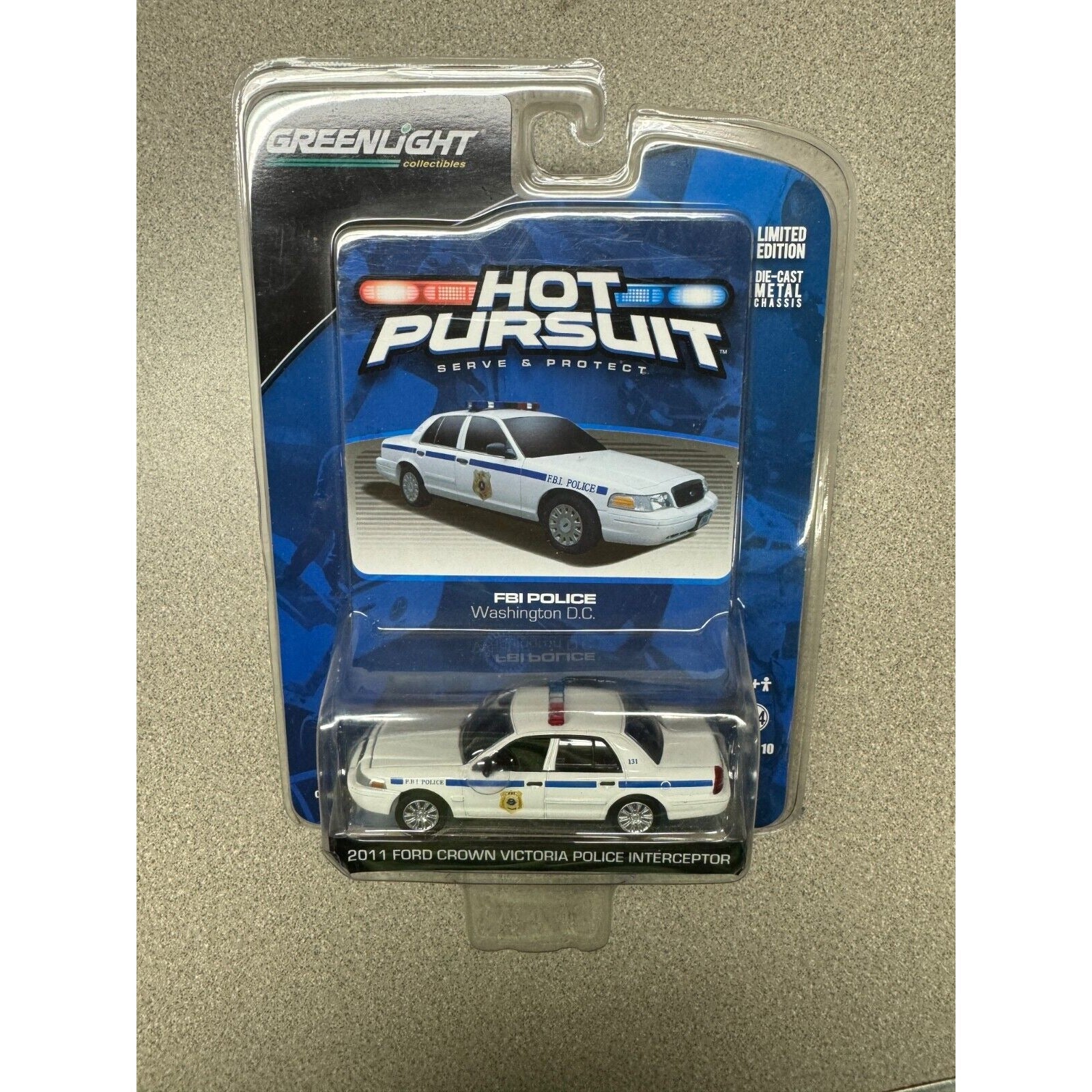 Greenlight FBI Police 2011 Ford Crown Victoria Police Interceptor