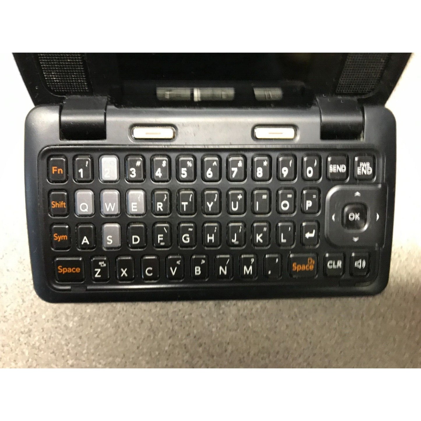 LG Flip Phone Model LG-VX9200M (Black) keyboard close up