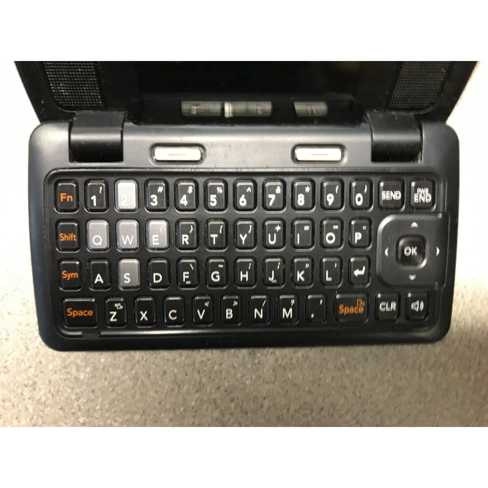LG Flip Phone Model LG-VX9200M (Black) keyboard close up