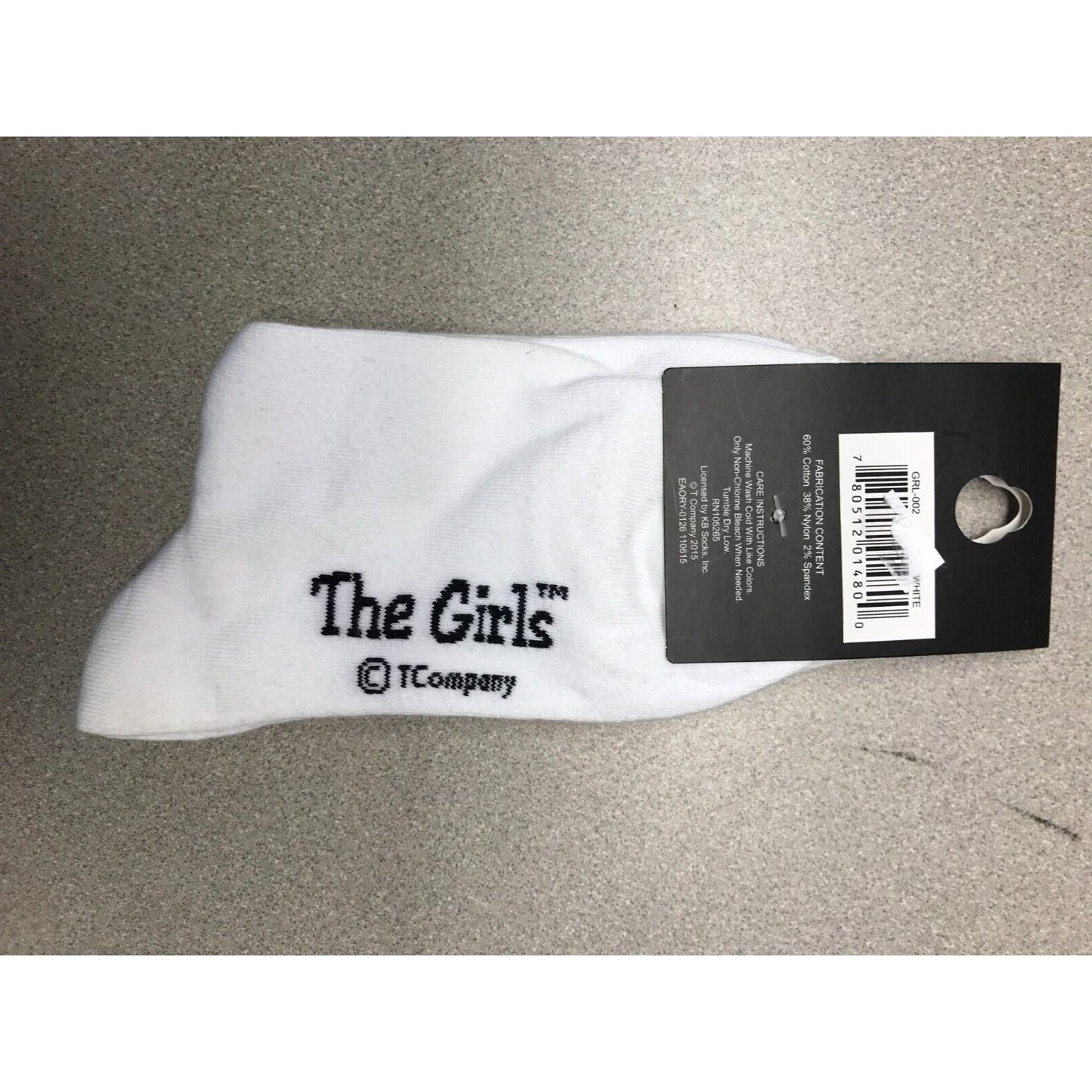 The Girls Cat Girl White Socks - Size 9-11 Women's