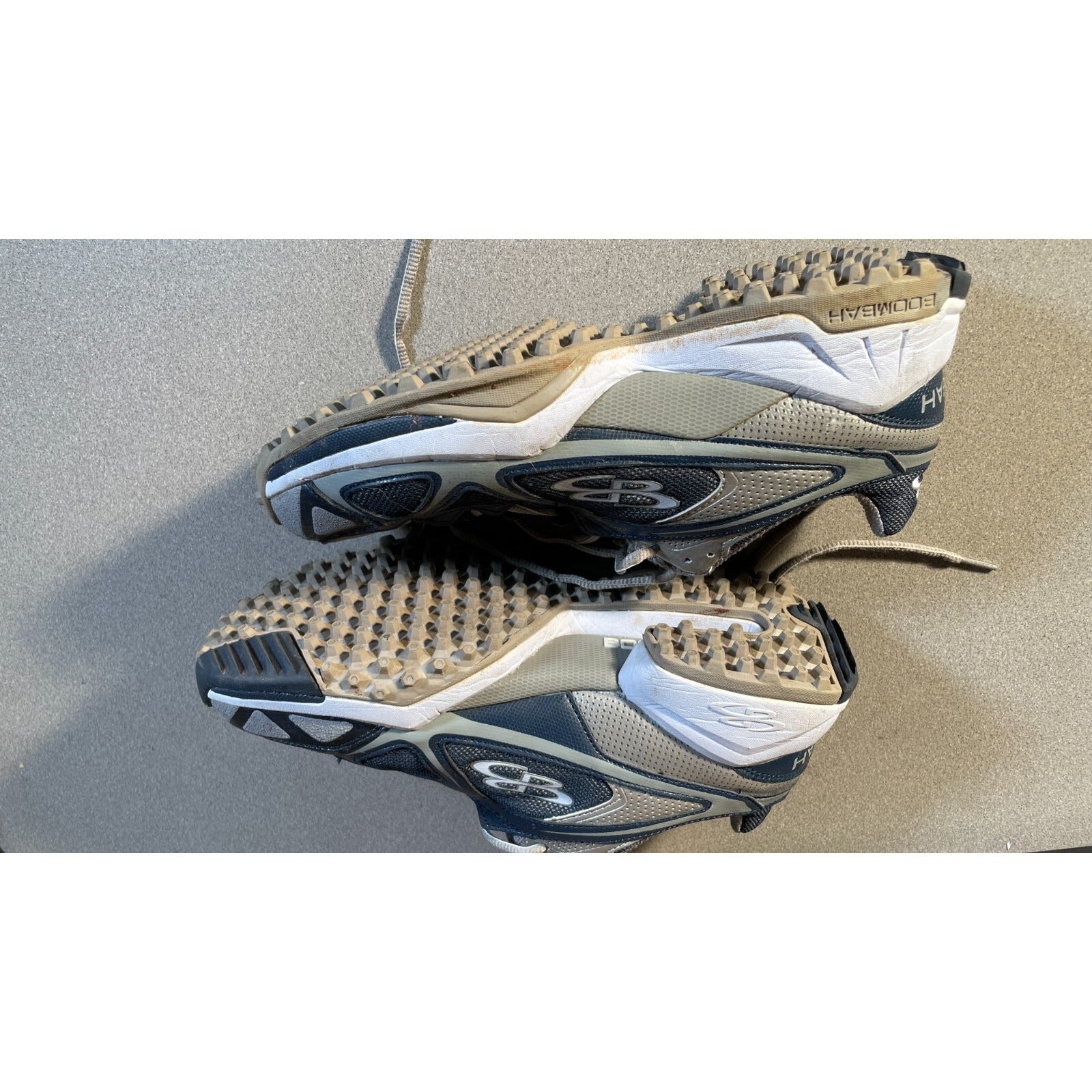 Boombah Man Made Sneakers Size 12  bottom and side of shoe