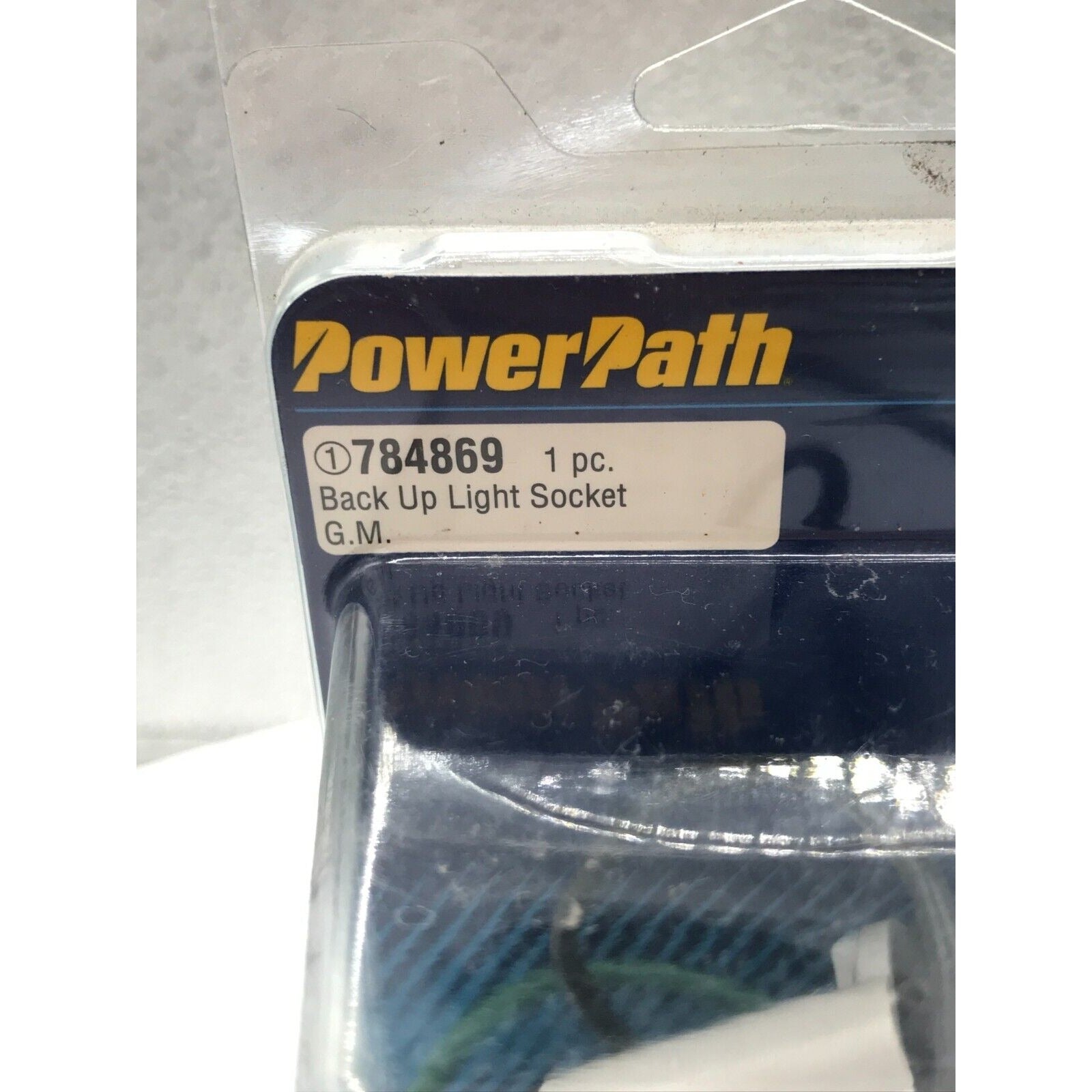 Back Up Light Socket Automotive PowerPath G.M. 784869 label