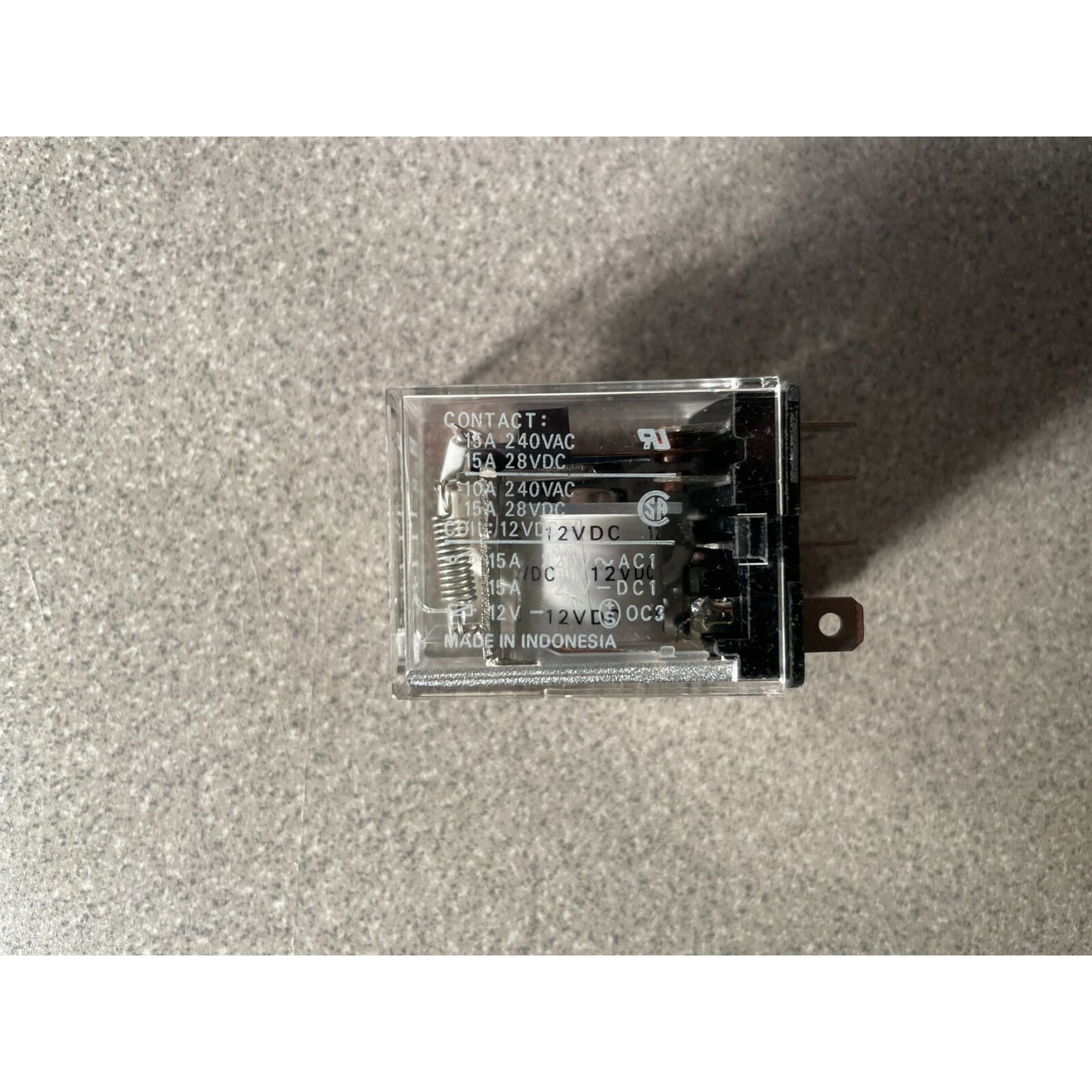 Omron LY1 12VDC SPDT Relays (Lot of 38) side view product markings