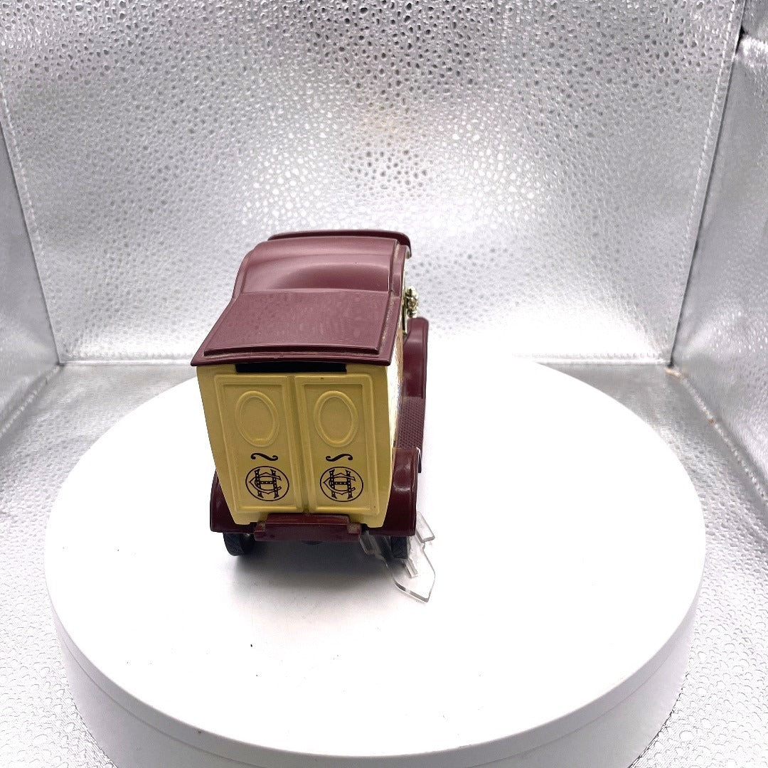 Gearbox Toy Replica 1912 Delivery Car Ford Model T Coin Bank, Hershey's Sweet Milk Chocolate
 back end view with coin slot