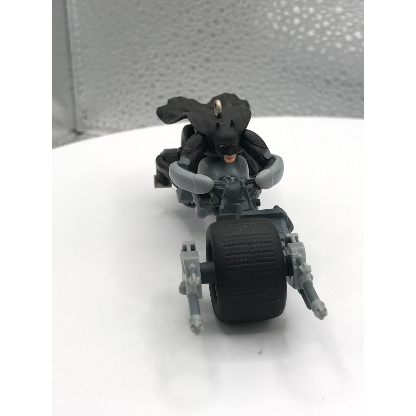 Batman "The Bat-Pod" Hallmark Keepsake Christmas Ornament 2013 Limited Edition front view out of package