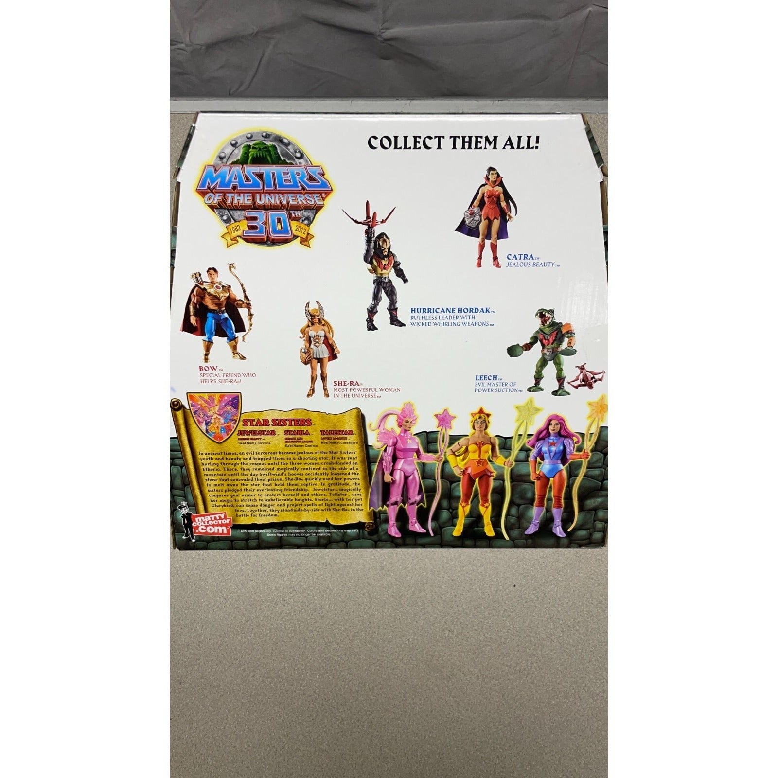 Mattel W8894 Masters of the Universe Classics Star Sisters, Jewelstar, Starla, Tailstar back of package item details