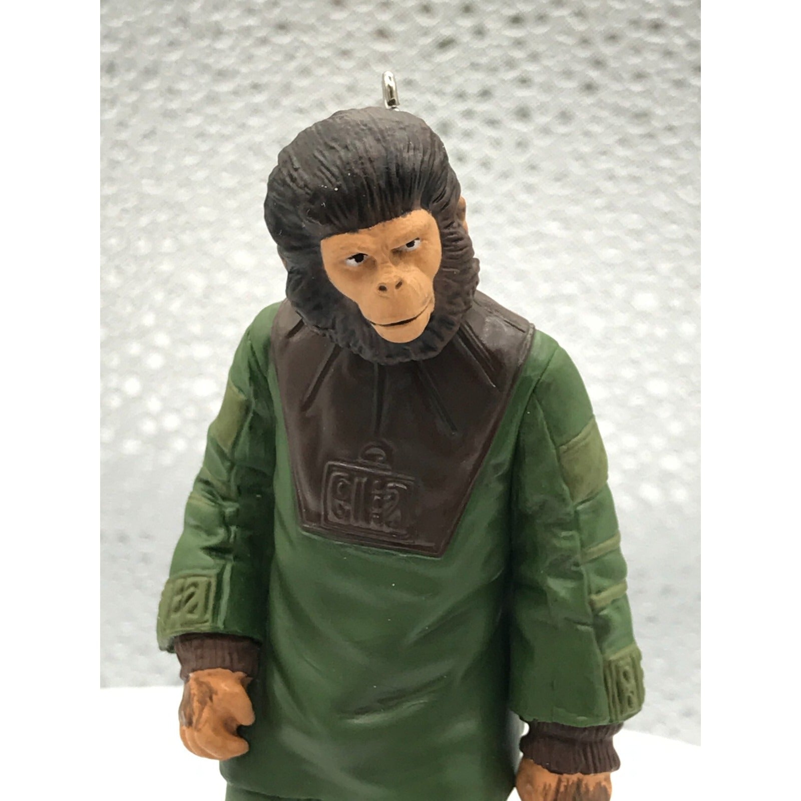 Planet of the Apes "Cornelius" 
 Hallmark Keepsake Christmas Ornament 2014 out of box closeup of face and upper body

