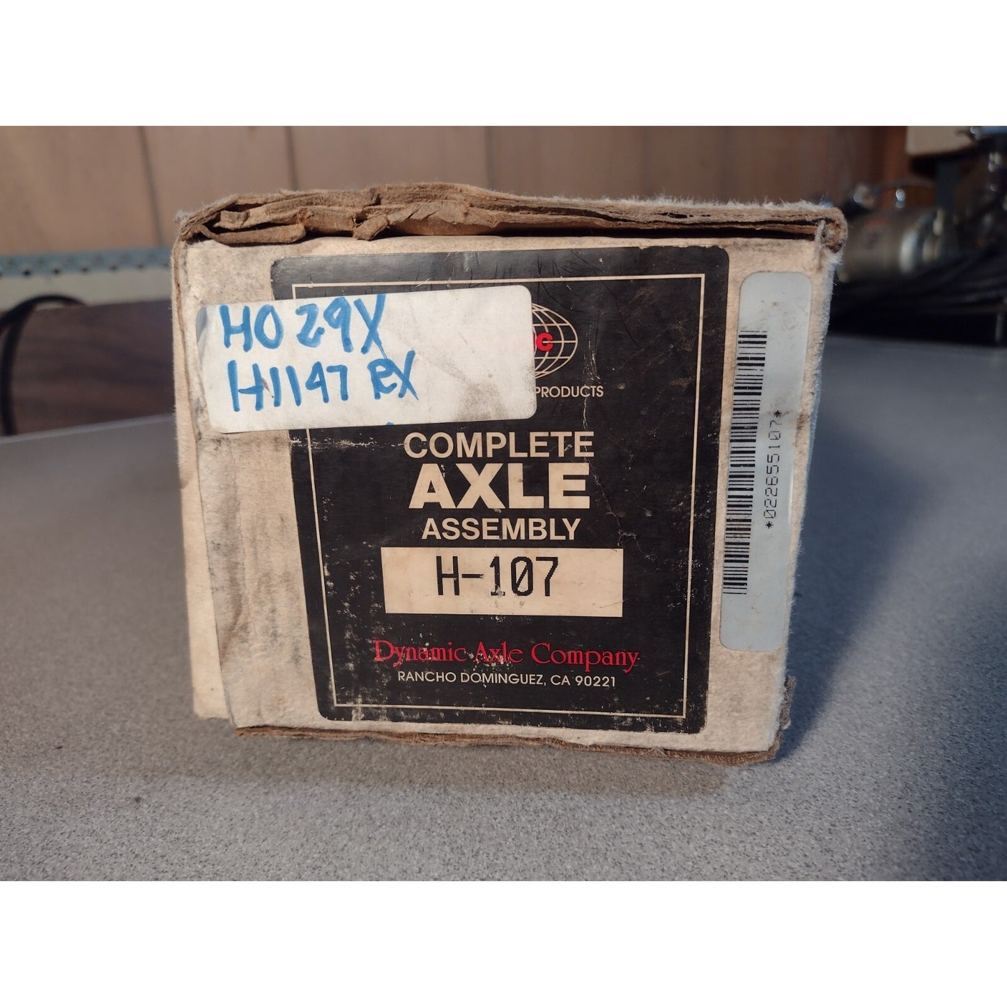 Dynamic Axle Complete Axle Assembly H-107, 022655107 box
