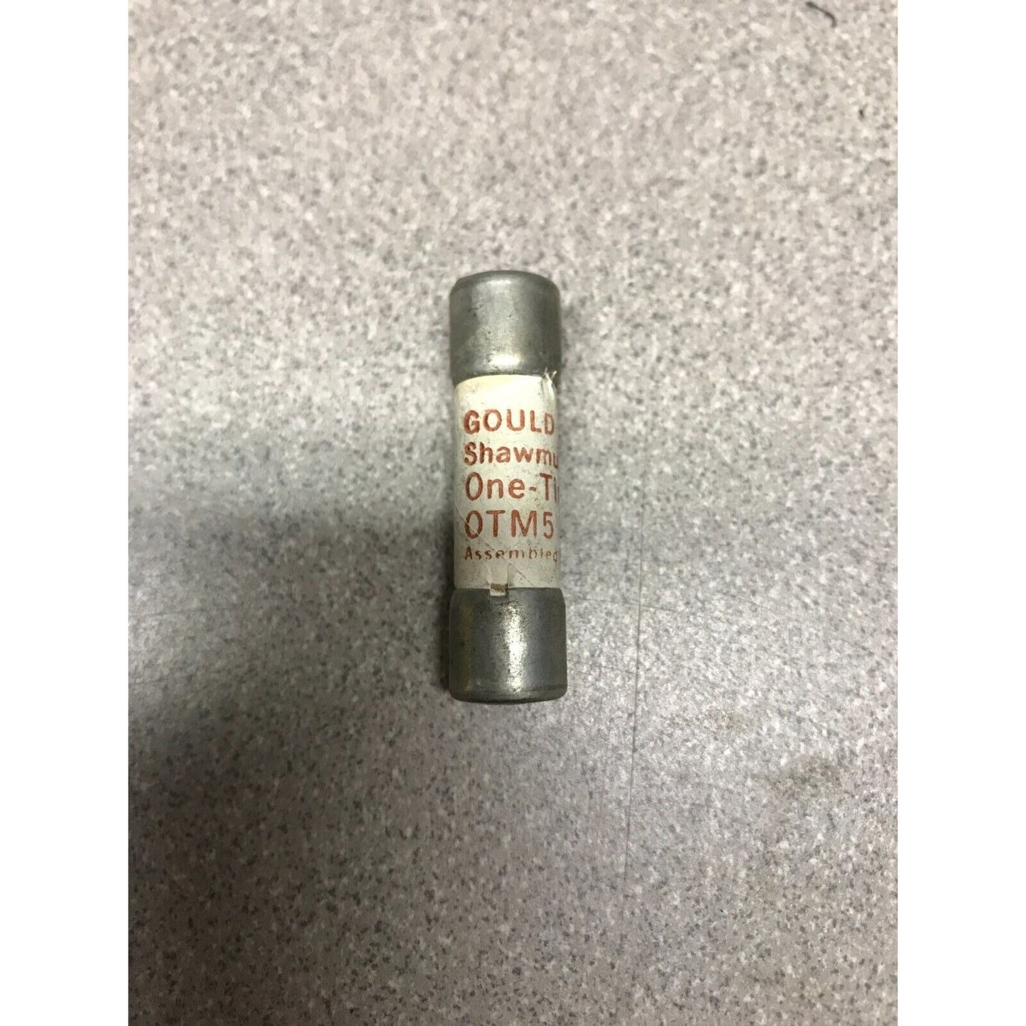 Gould Shawmut One-Time OTM5 250VAC 5A Fuse - Lot of 3
