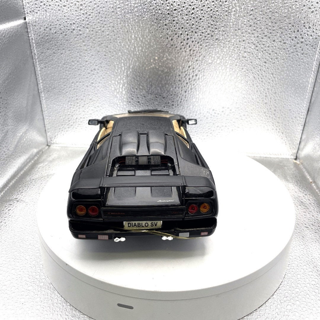 Maisto Lamborghini Diablo SV Black Die Cast, Scale: 1/18, No. 11226 back end view