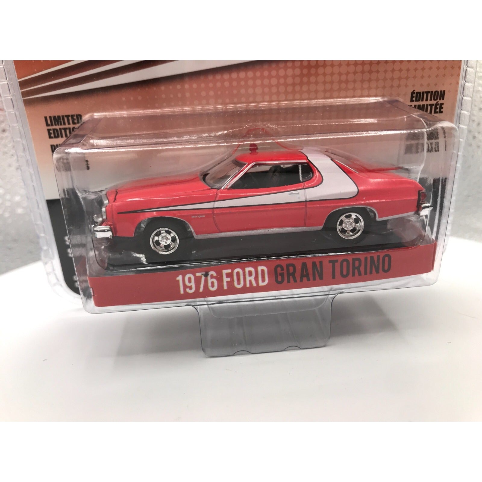 Greenlight Starsky &amp; Hutch 1976 Ford Gran Torino car in package closeup