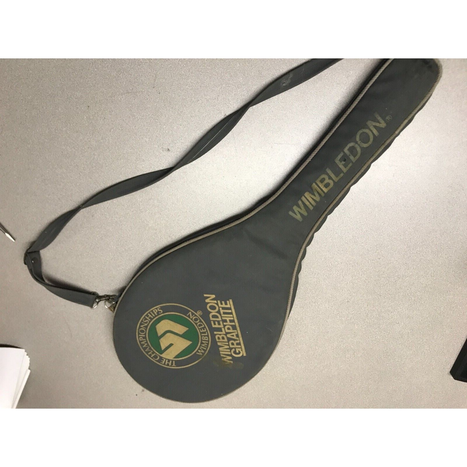 Wimbledon Graphite Tennis Racket in Original Wimbledon Carrying Case with strap
