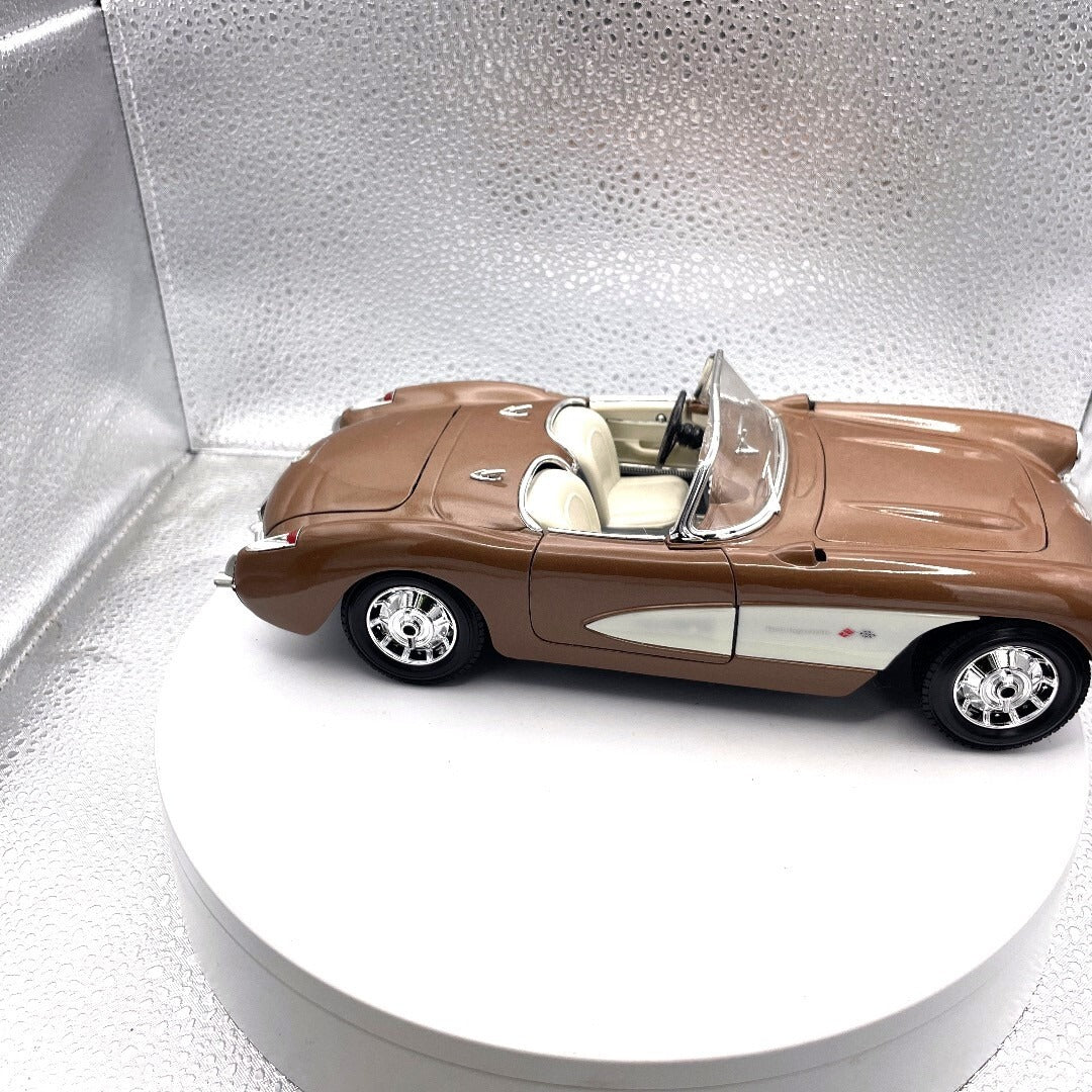 Maisto 1957 Corvette Brown Metallic Die Cast, Scale: 1/18 11320
 passenger side view