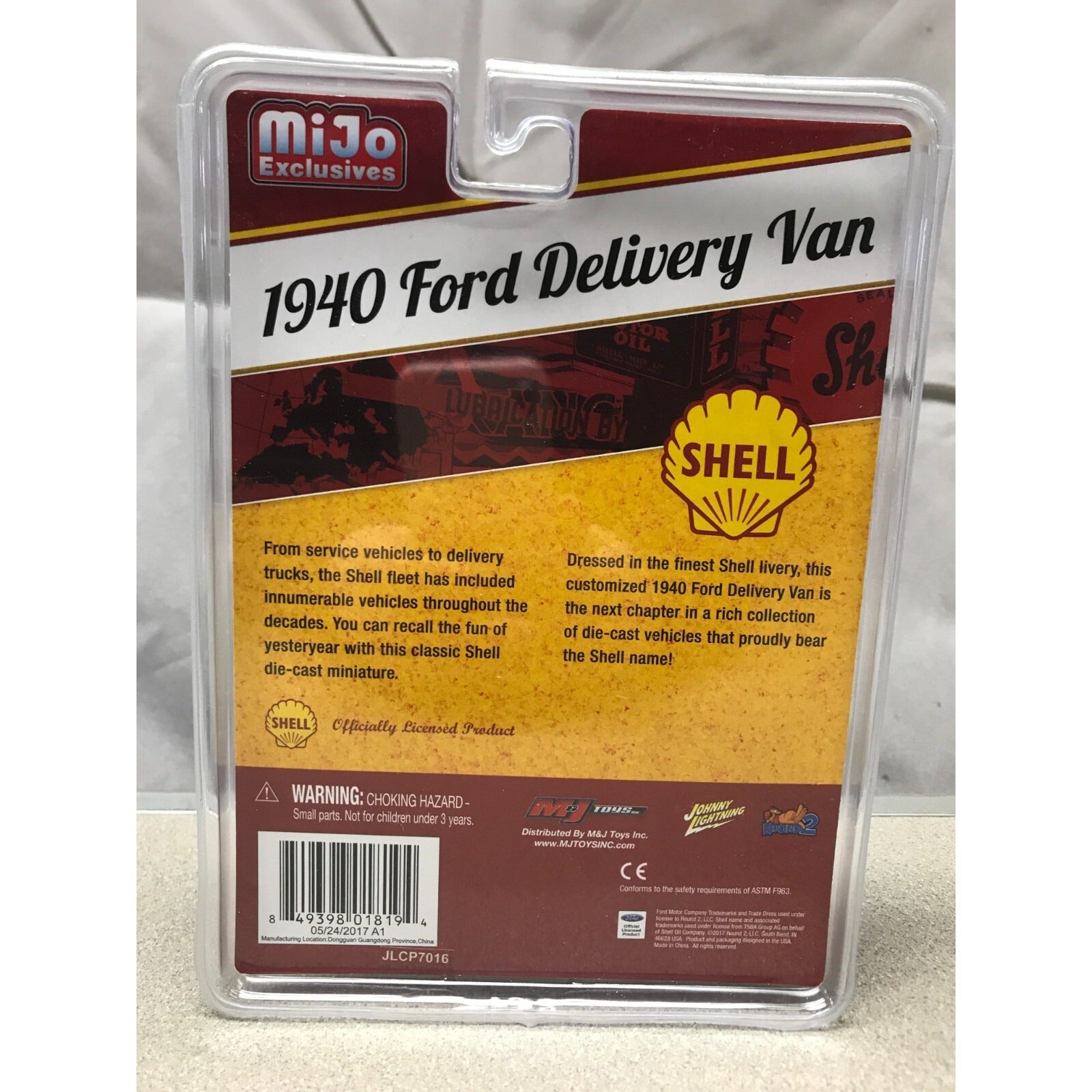 1940 Ford Delivery Van Chace Shell Mijo Exclusives back of package item details