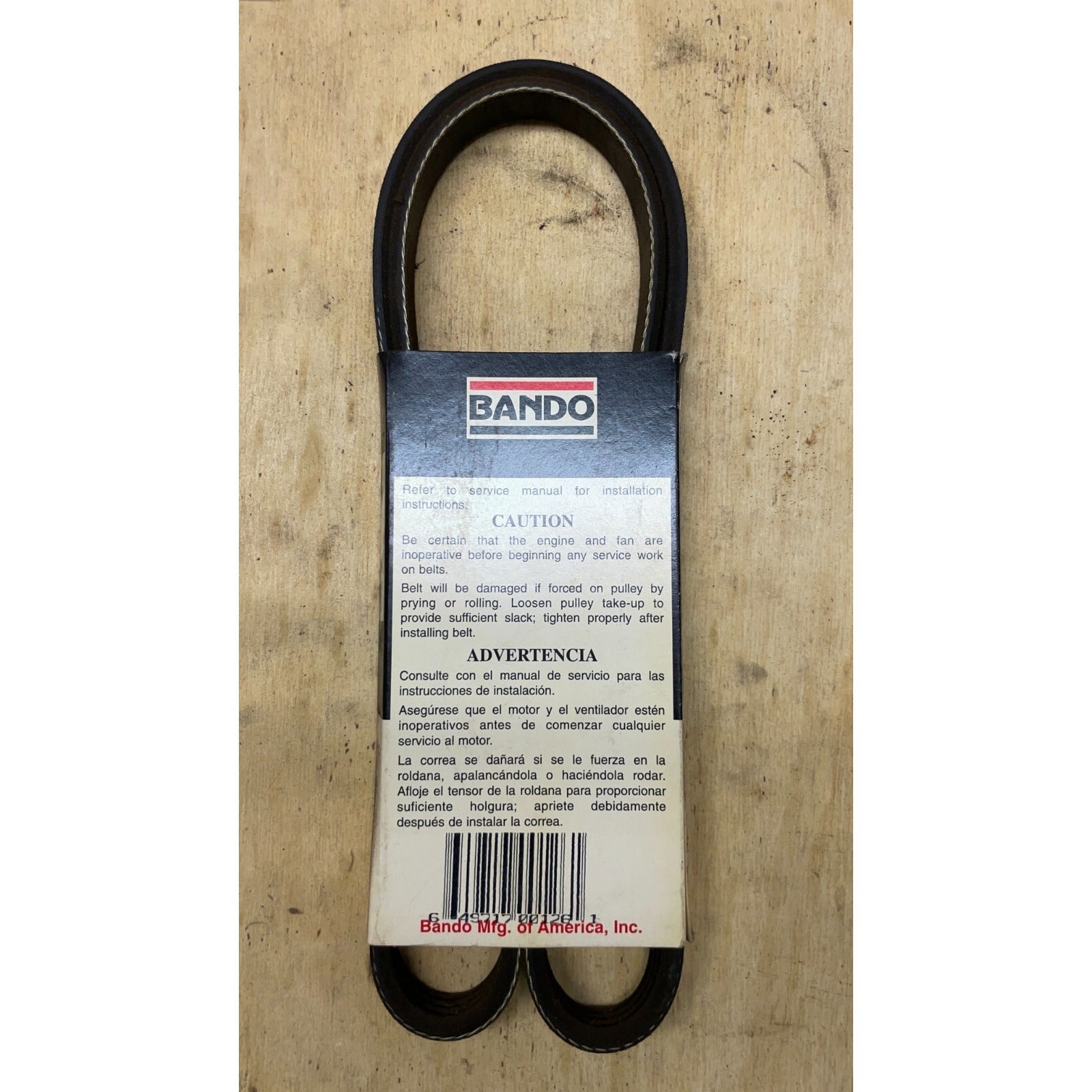 Bando 4PK1130 Automotive Belt back of package