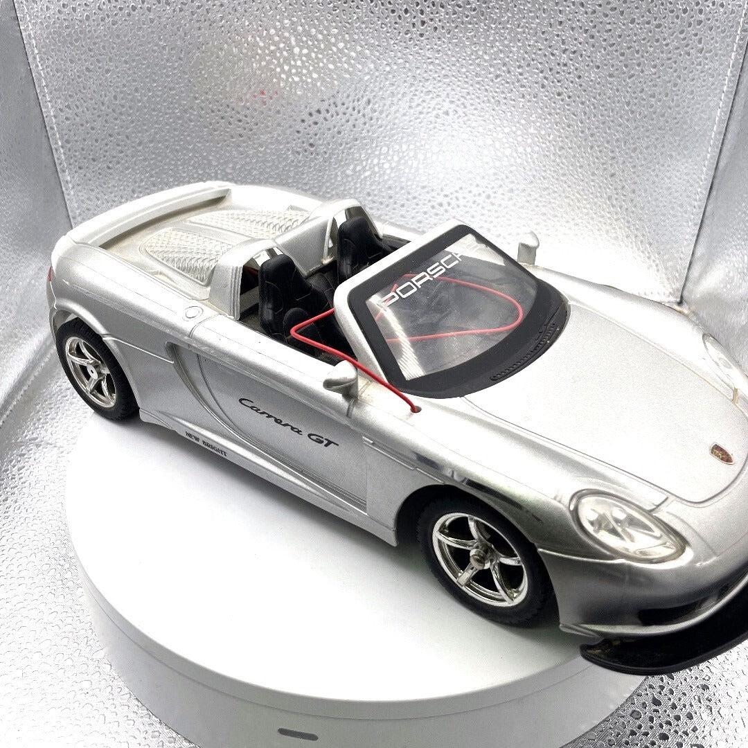 New Bright Porsche Camera GT RC Car Grey, Untested, CAR ONLY front/passenger side view