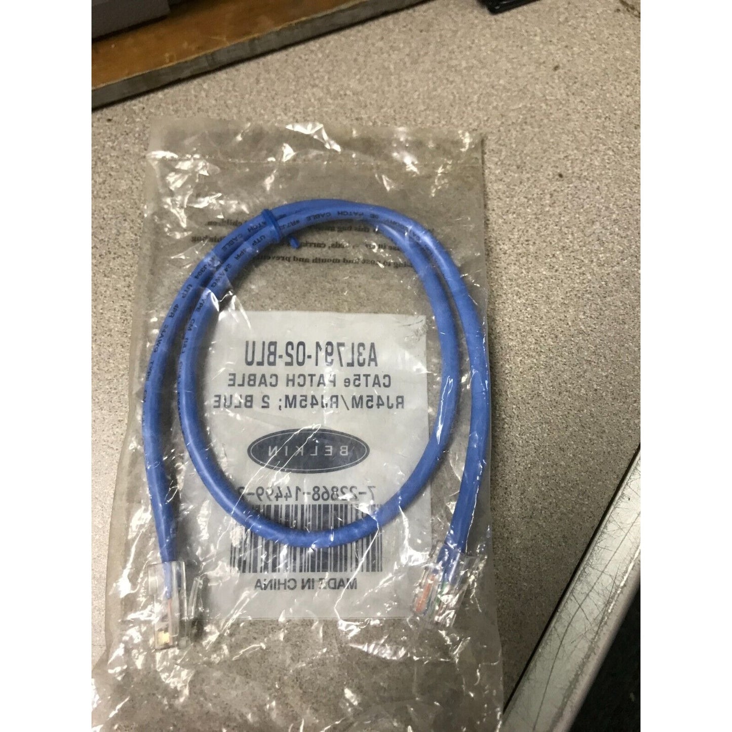 Belkin CAT5e Patch Cable 2 ft. RJ45M/RJ45M Blue
