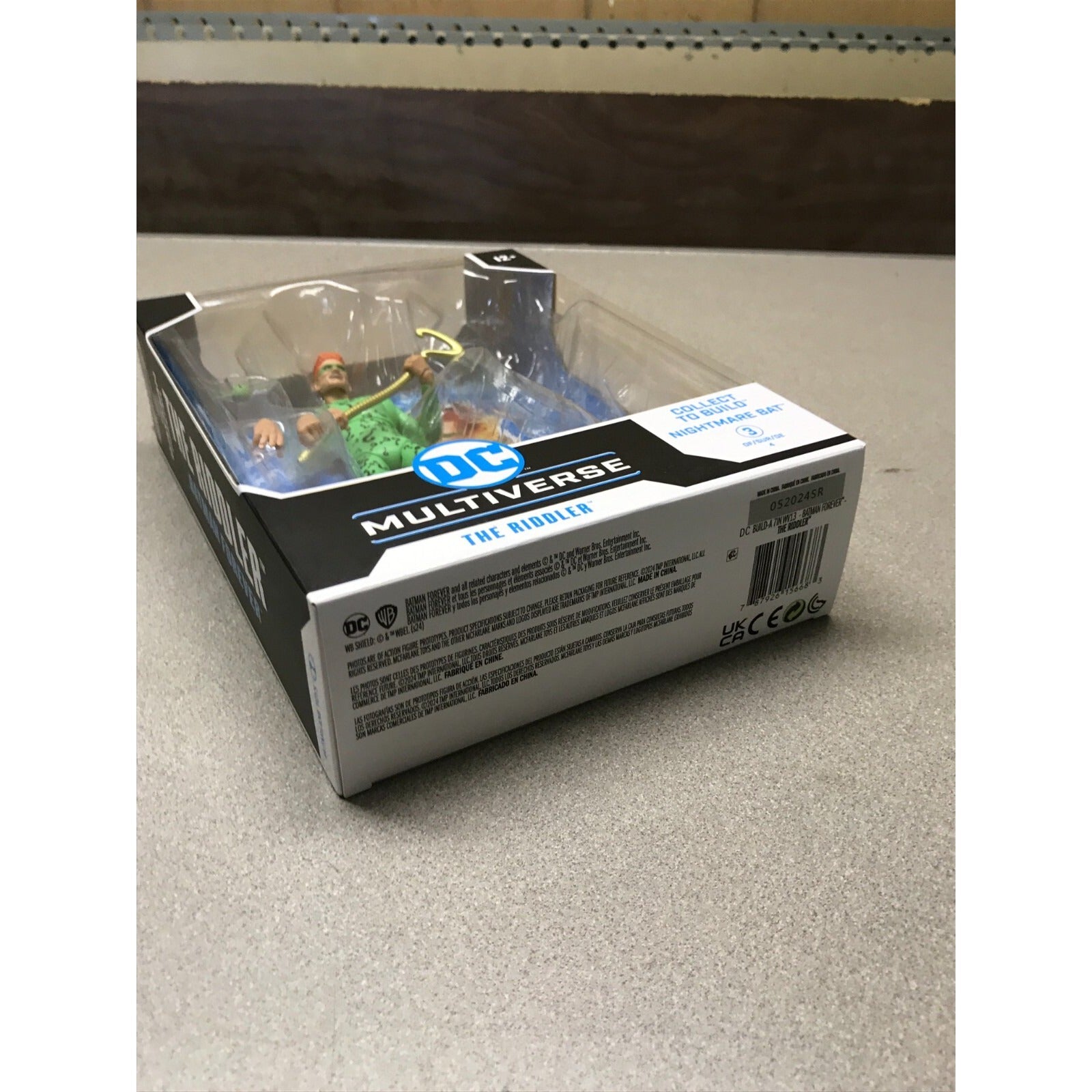DC Multiverse The Riddler Batman Forever, Missing Build A Piece bottom of box