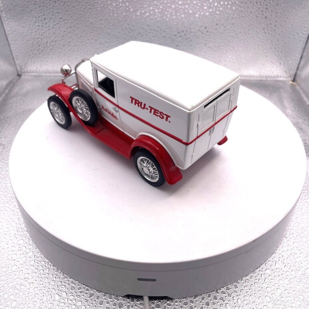 Liberty Classics Ford Model "A" True Value Hardware Tru-Test Bank, Limited Edition Die Cast Coin Bank, WITH KEY driver's side/rear view