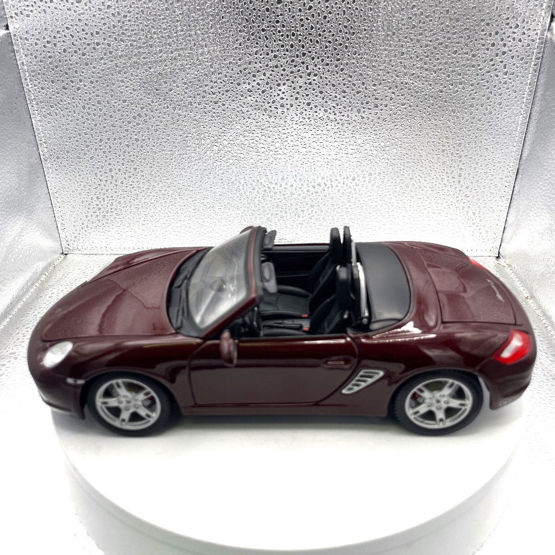 Maisto Porsche Boxster S Type 987 Brown Convertible Die Cast, Scale: 1/18, No. 11710 drivers side view