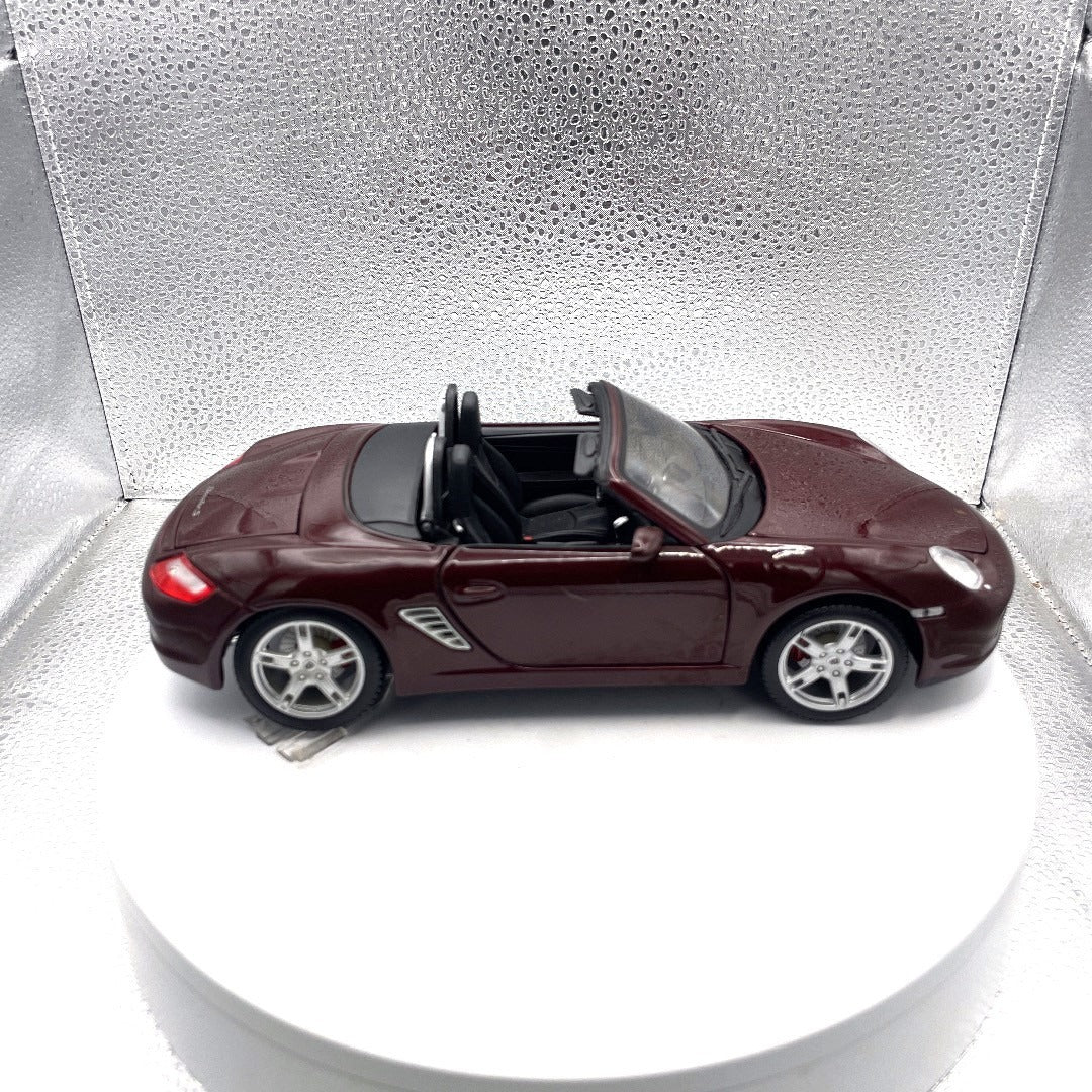 Maisto Porsche Boxster S Type 987 Brown Convertible Die Cast, Scale: 1/18, No. 11710 passenger side view