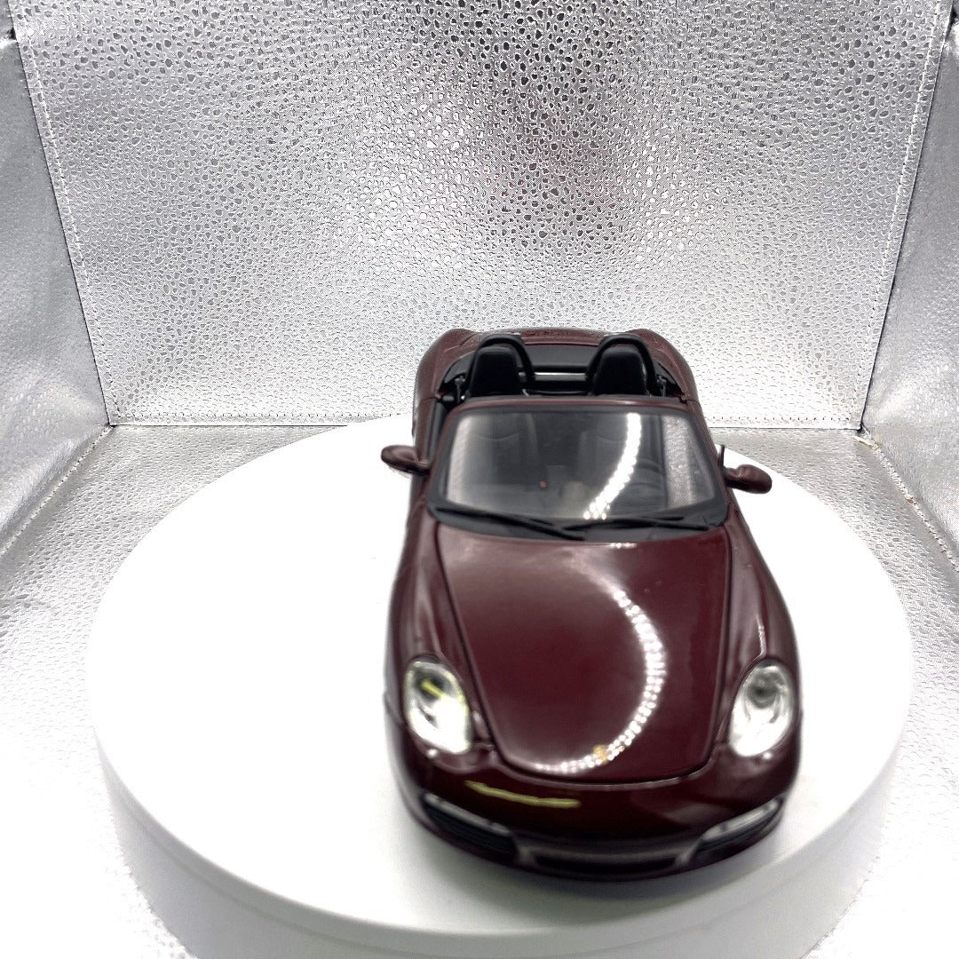 Maisto Porsche Boxster S Type 987 Brown Convertible Die Cast, Scale: 1/18, No. 11710 front end view