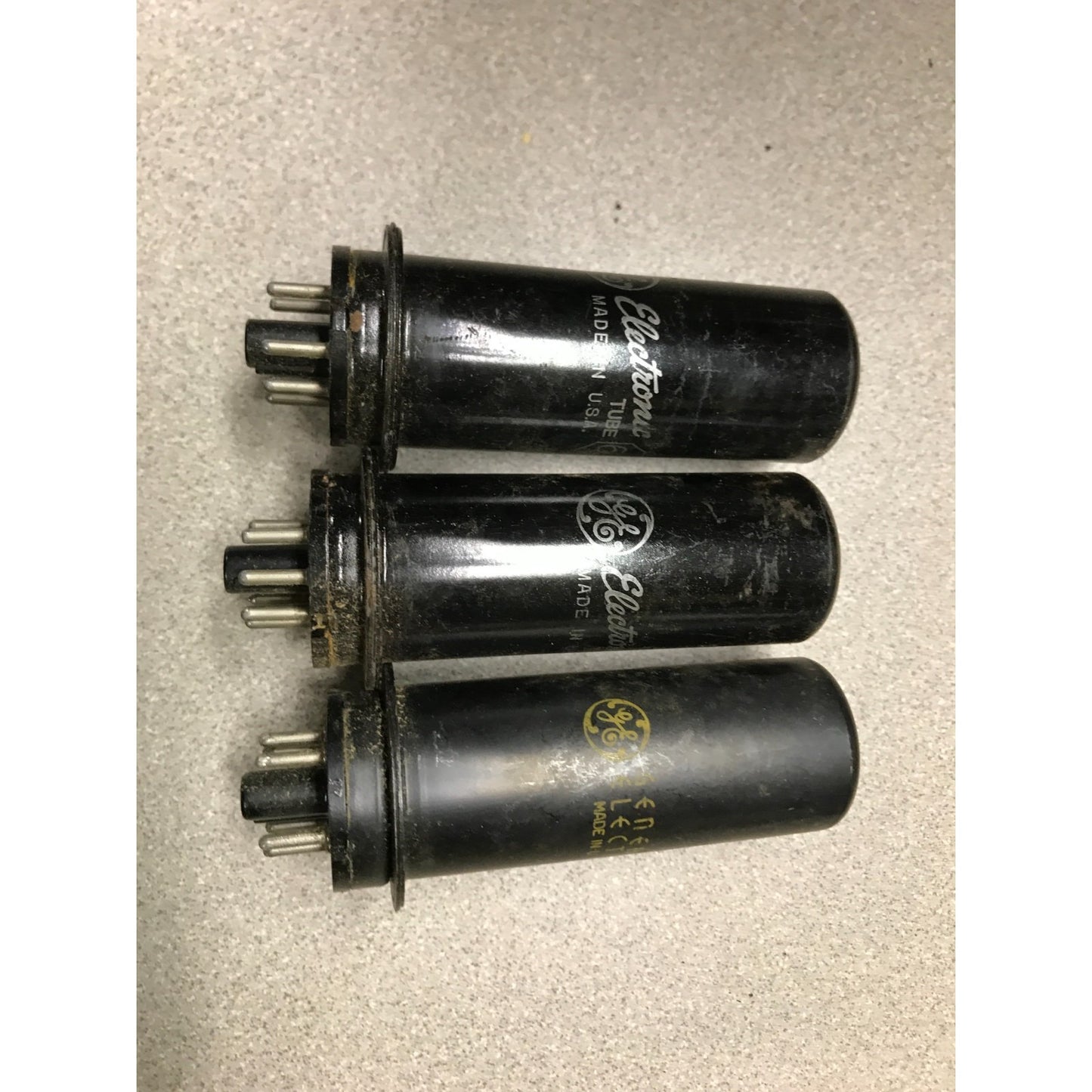 6L6 Vacuum Tubes General Electric  side view lot of 3