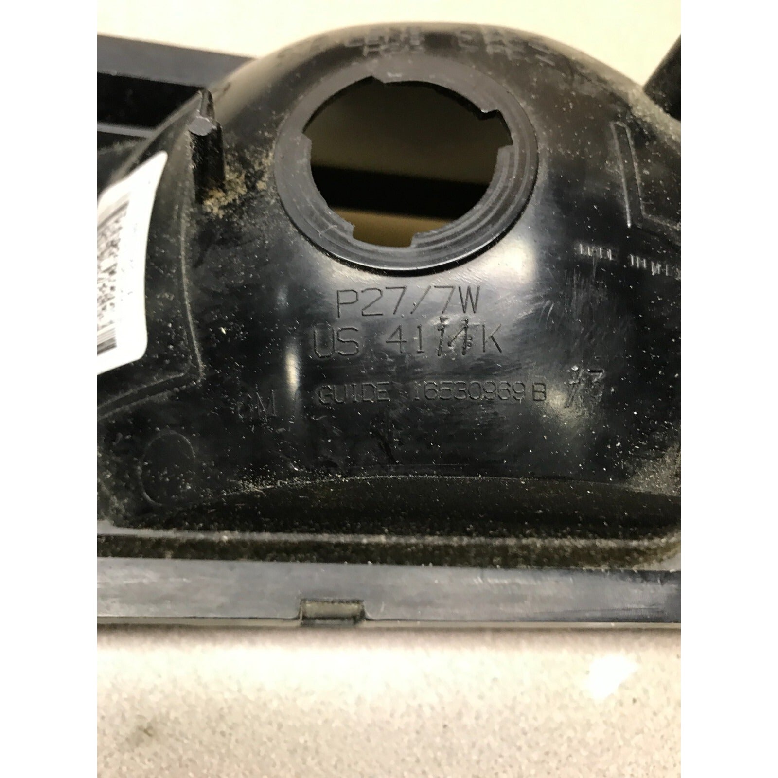 GM P27/7W Left Headlight Bottom Lense, Fits 2003 Chevy Silverado 2500HD part number detail on back