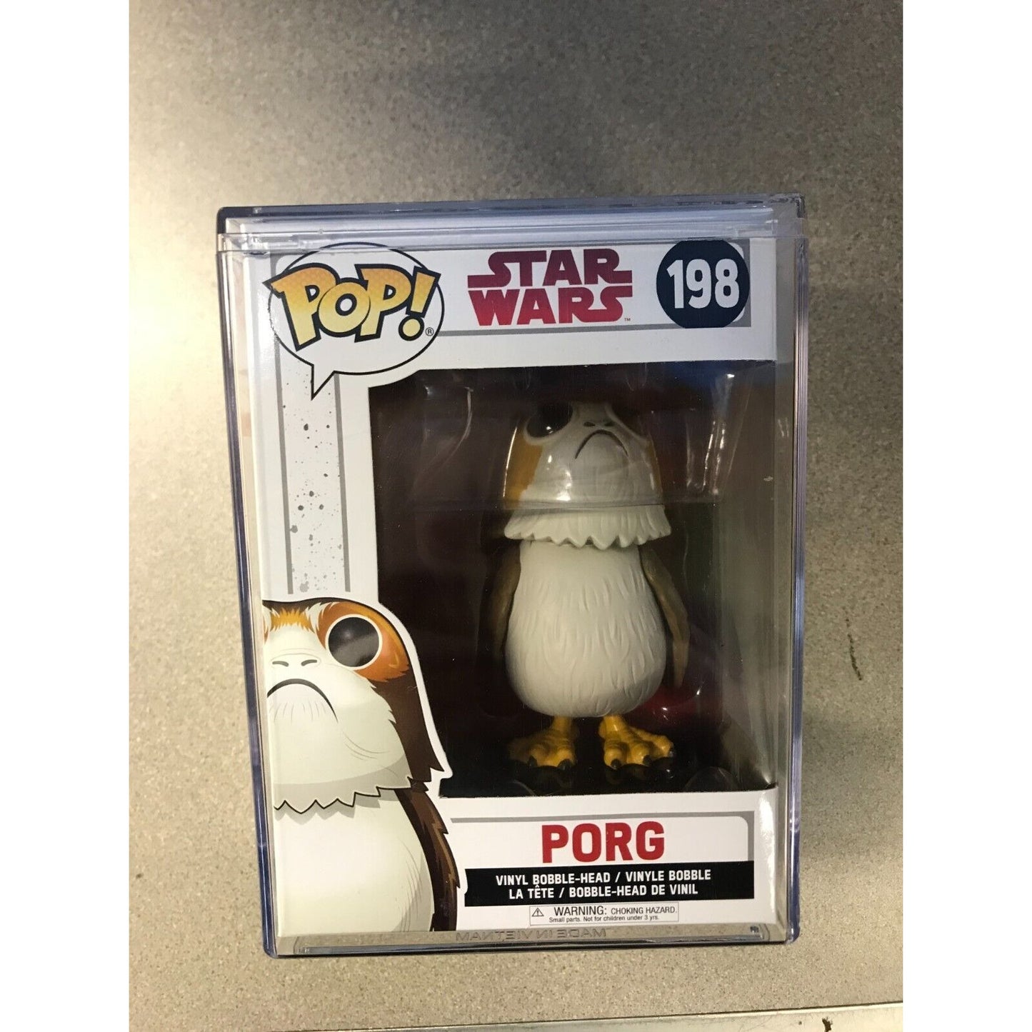 Pop Star Wars 198 Porg Funko Pop! Vinyl Bobble-Head with Case