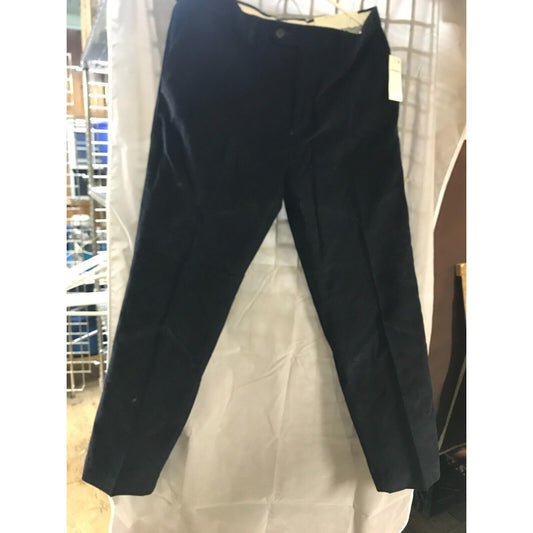 Ralph Lauren Flat Front Corduroy Pants 33x30 Men's Navy - New
