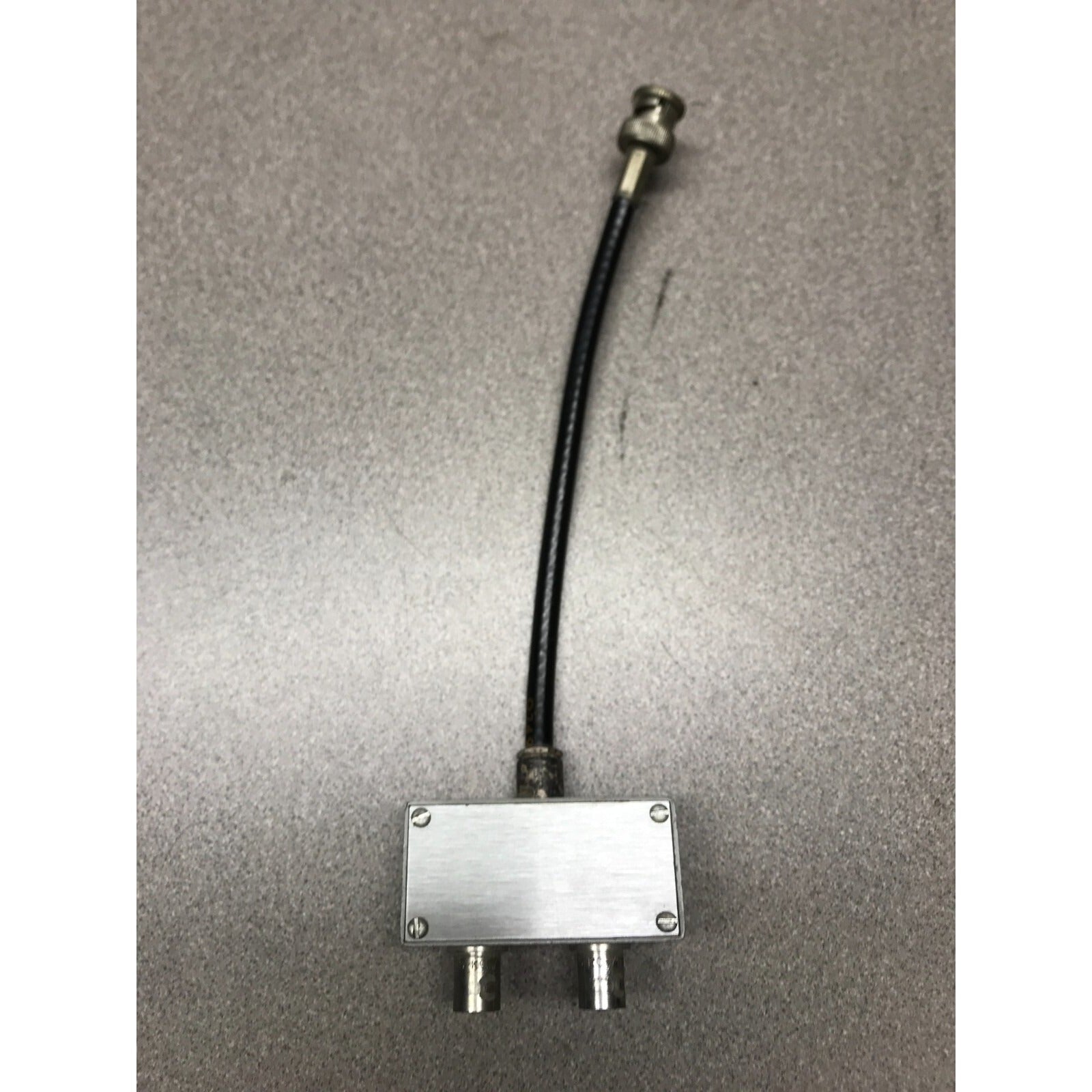 Power Combiner 8701-0004 Aural and Visual Input to Monitor Input
 bottom view with cable