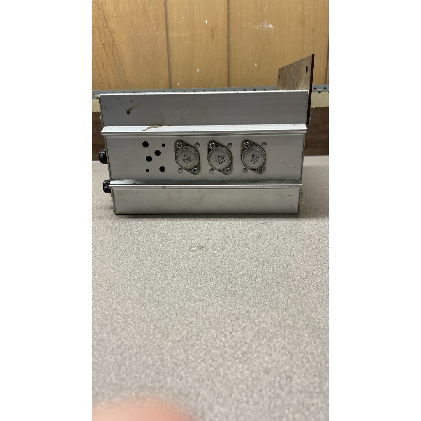 Powerverter Model PV-550 DC to AC Inverter - 115 VAC, 60Hz Output side view 