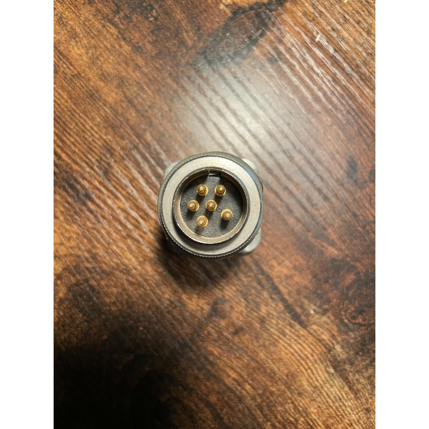 HP P486A 12-18GHz Thermistor Mount 6 pin connector view