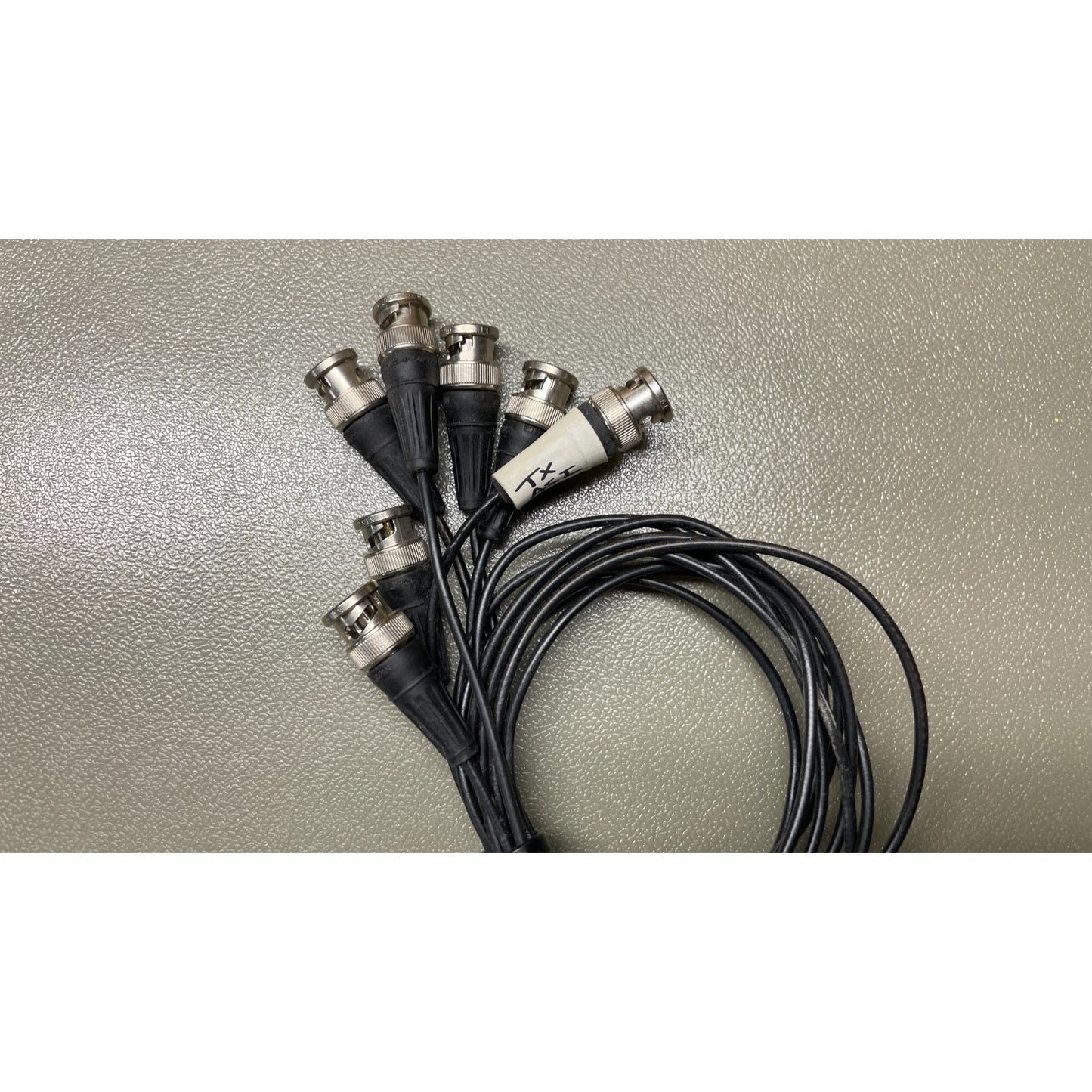 HP 3488A Switch Control Unit w/ 44478Bx5, with HP-IB Connector closeup of cables/connectors