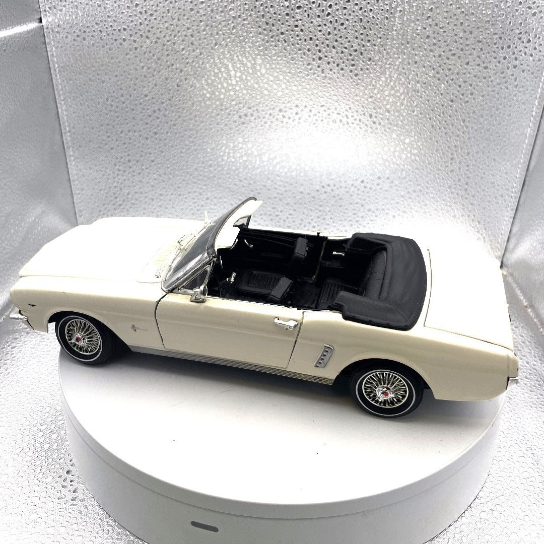 Motor Max 1964-1/2 Mustang Ivory Die Cast, Scale: 1/18, No. 73145 drivers side view