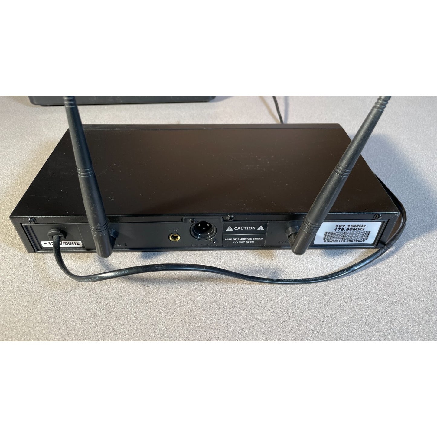 Pyle PDWM 2115 Wireless Microphone Receiver full back panel