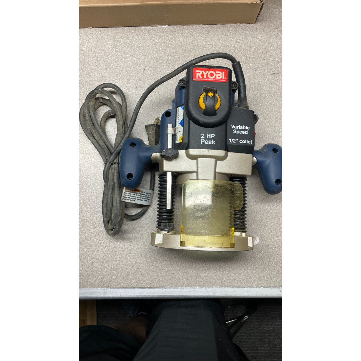 Ryobi R175 Plunge Router Ryobi Corded Electric 2 HP Variable Speed Plunge Router – The Back Shop